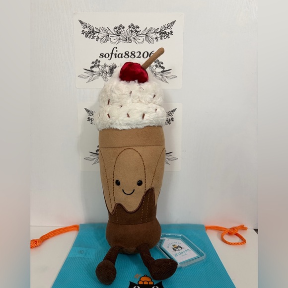 AUTHENTIC‼️ NWT Jellycat amuseables Marin chocolate milkshake - FAST SHIP